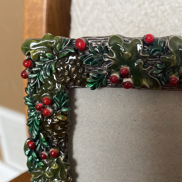 Holiday decor - picture frame & candle holder - Picture 2 of 6